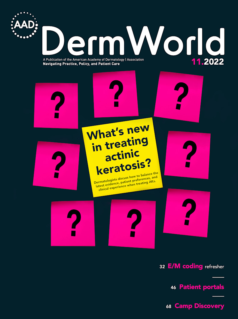 Cover image for November 2022 DermWorld