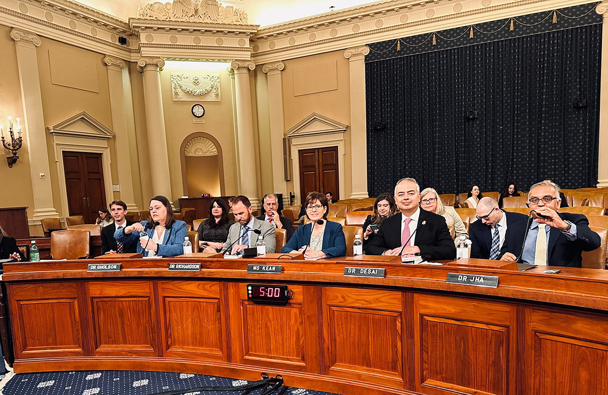 Image for Dr. Desai testifying before congressional hearing on Medicare payment reform