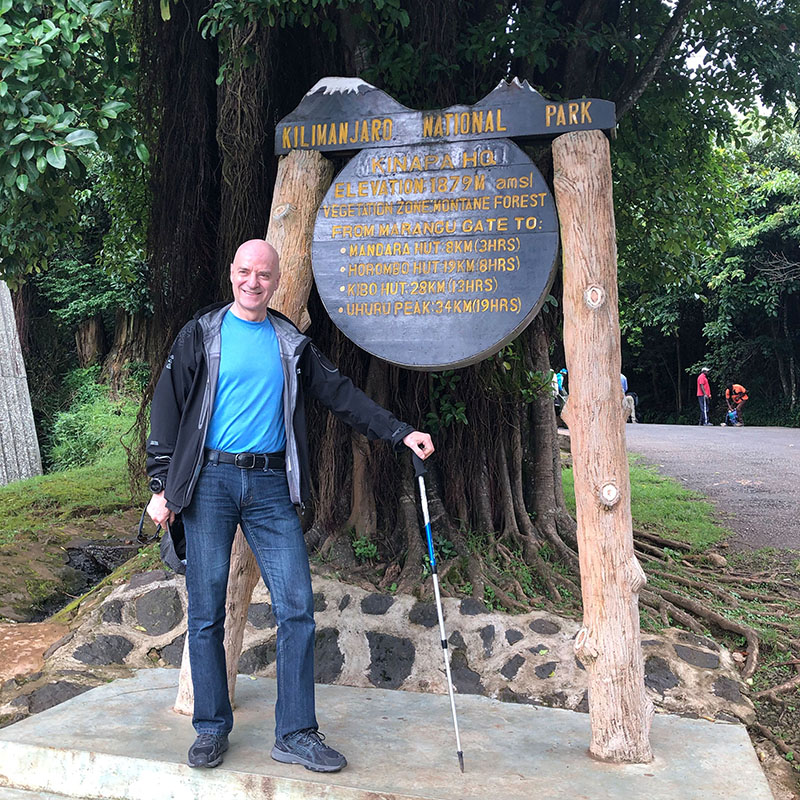 Dr. Hruza in Tanzania