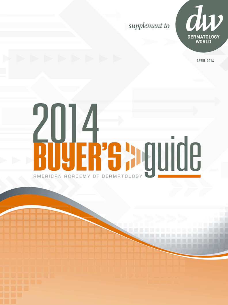 Dermatology World cover Buyer's Guide 2014