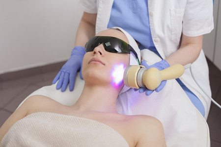 Photo for an article about how well laser and light treatments treat acne