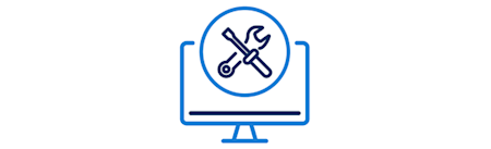 Icon depicting restoring IT systems