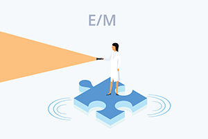 e/m coding icon