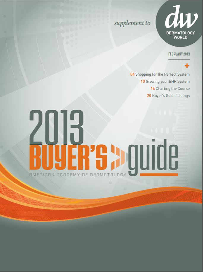 Dermatology World cover buyers guide 2013