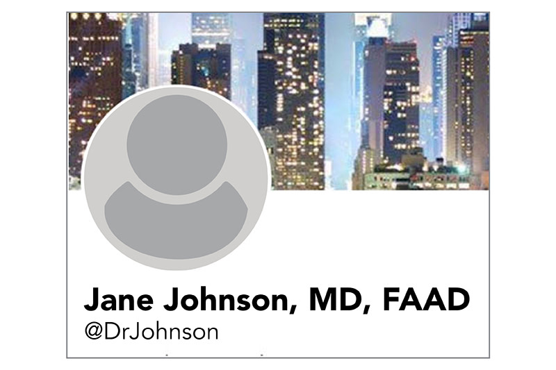 Add the FAAD designation to your Instagram handle and/or professional biography