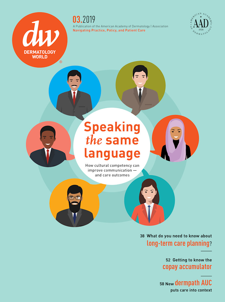 Dermatology World cover March 2019