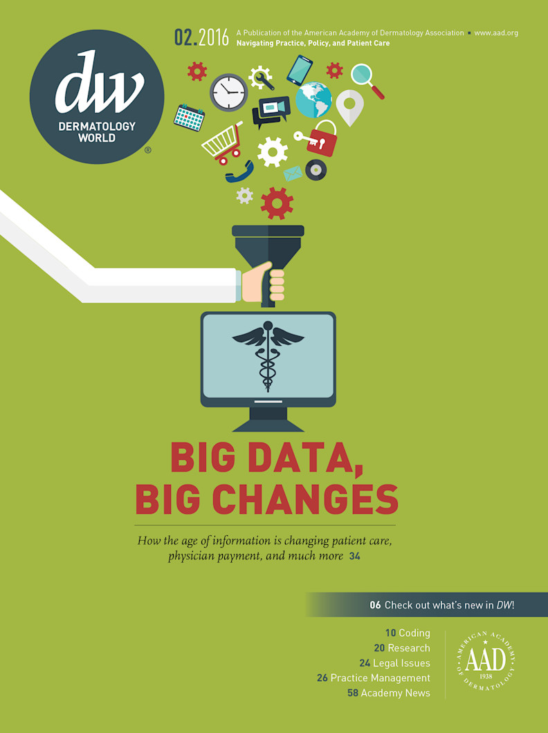 Dermatology World cover February 2016