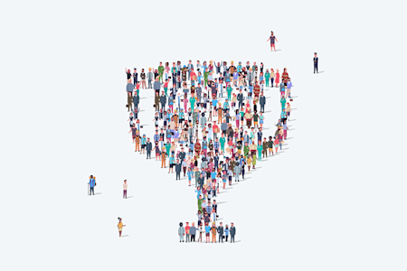 Card illustration for diversity champion