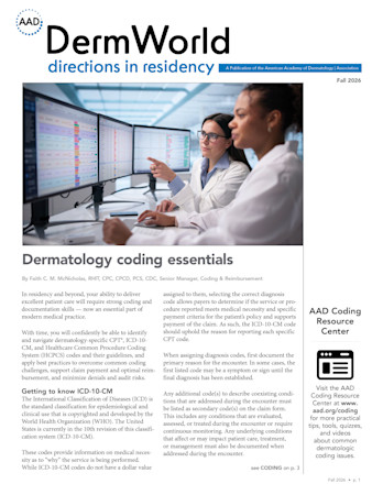 Directions in Residency Fall 2026 cover image