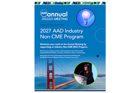 2027 AAD Non-CME Program | Sponsorship Opportunities Prospectus