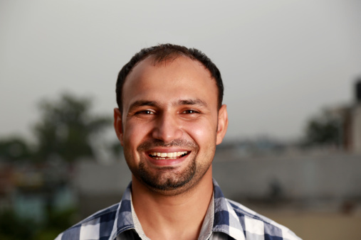 Man with thinning hair