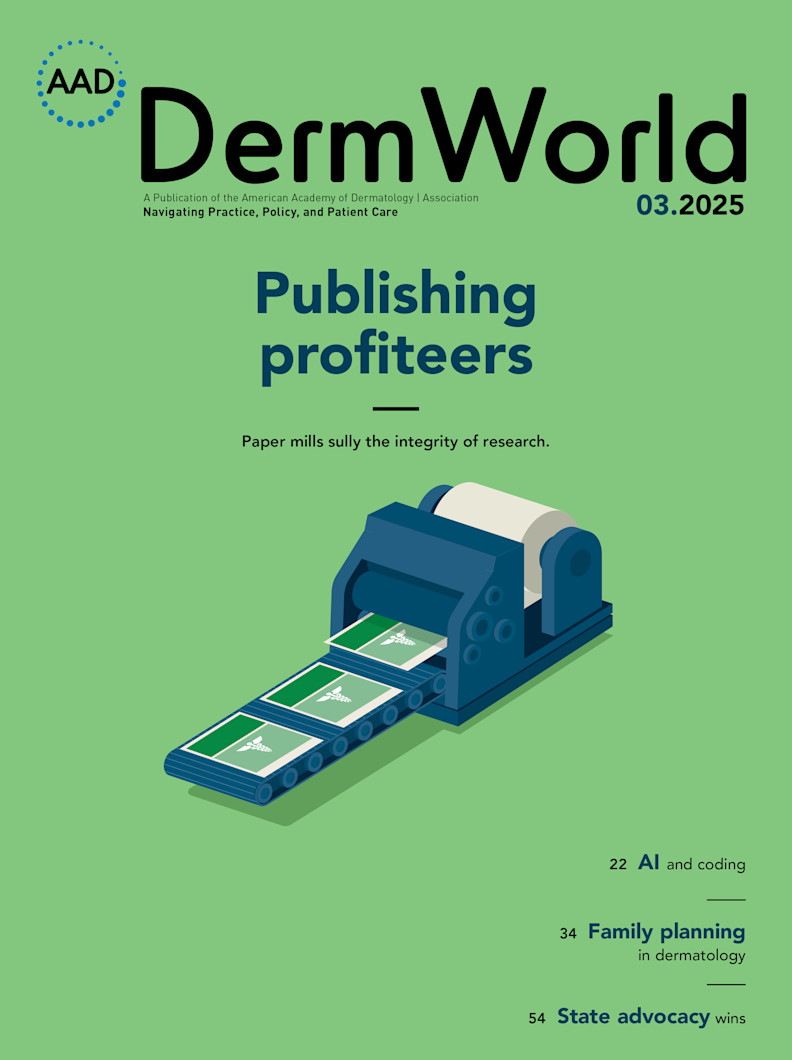 DermWorld March 2025 cover