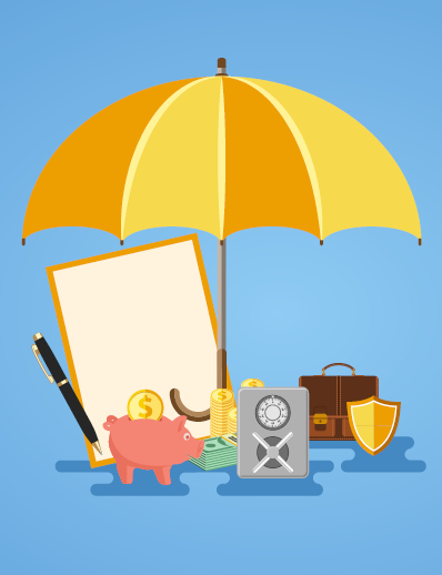 Dermatology World abstract illustration of umbrella