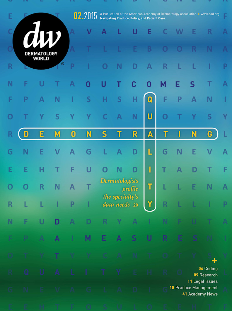 Dermatology World cover February 2015