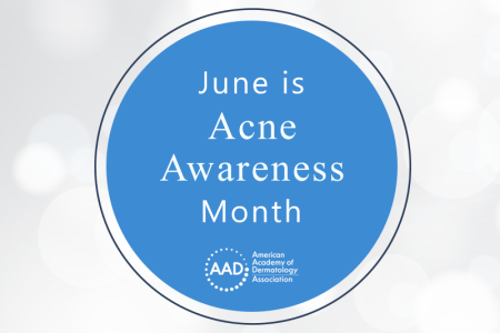 American Academy of Dermatology | June is Acne Awareness Month icon