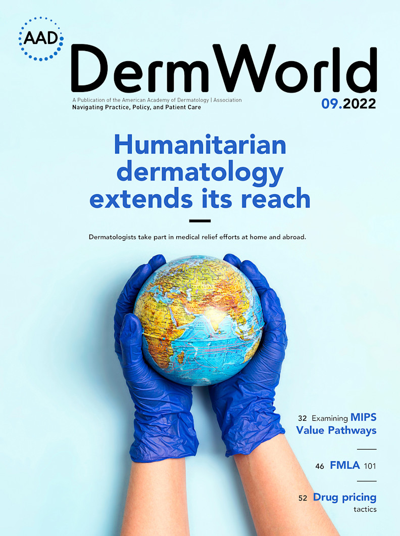 Cover image for DermWorld September 2022