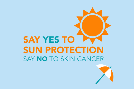 Say Yes to Sun Protection infographic card