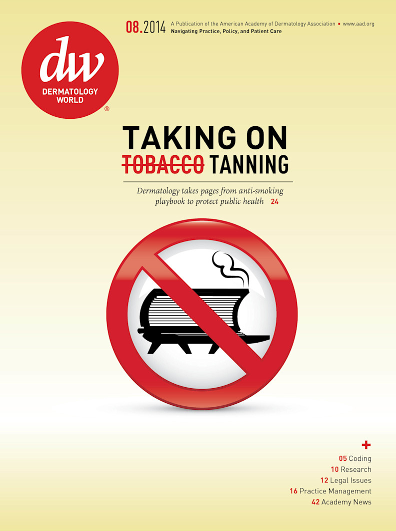 Dermatology World cover August 2014