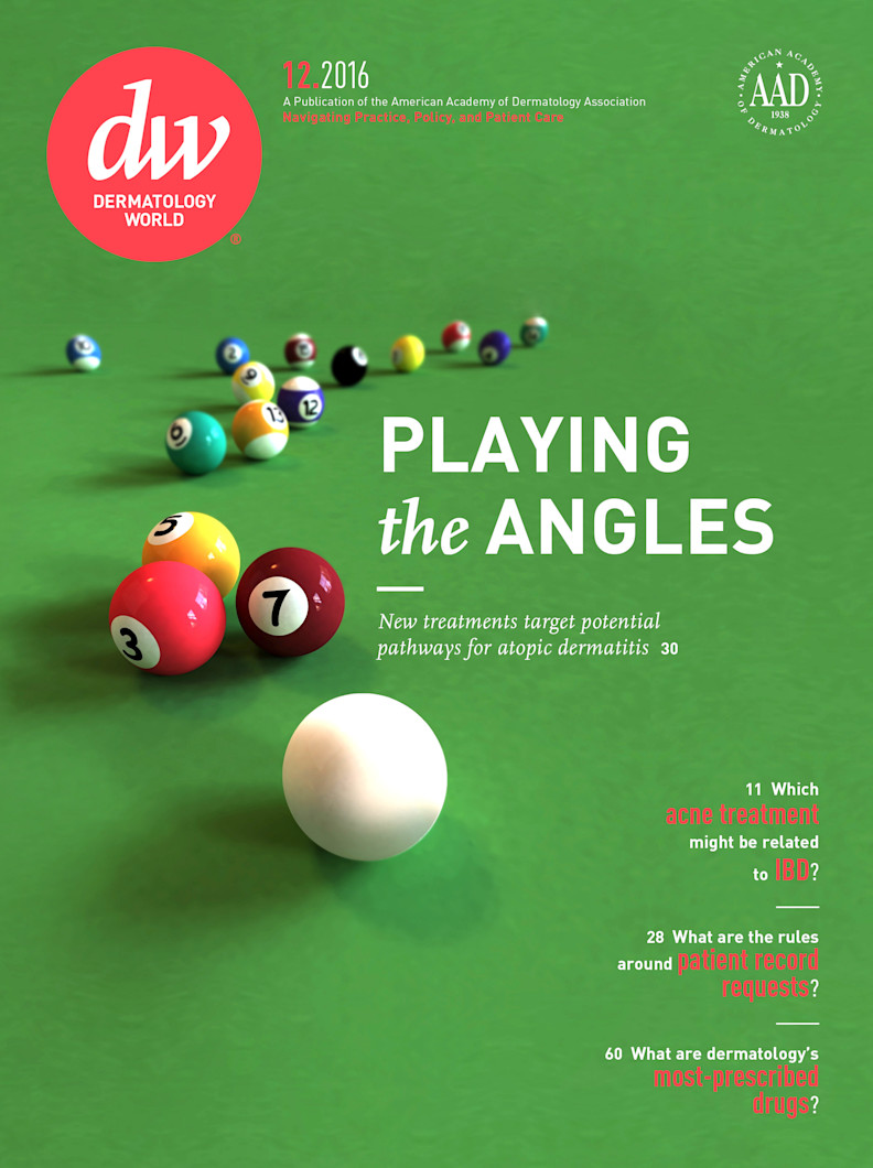 Dermatology World cover December 2016