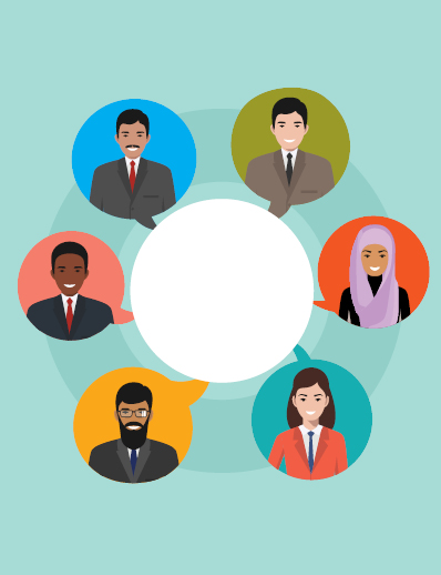 Dermatology World abstract illustration of communication