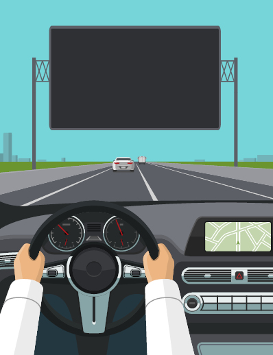 Dermatology World abstract illustration car on road