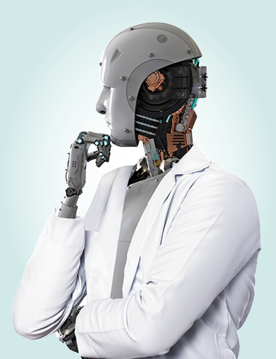 Dermatology World abstract illustration of robot doctor