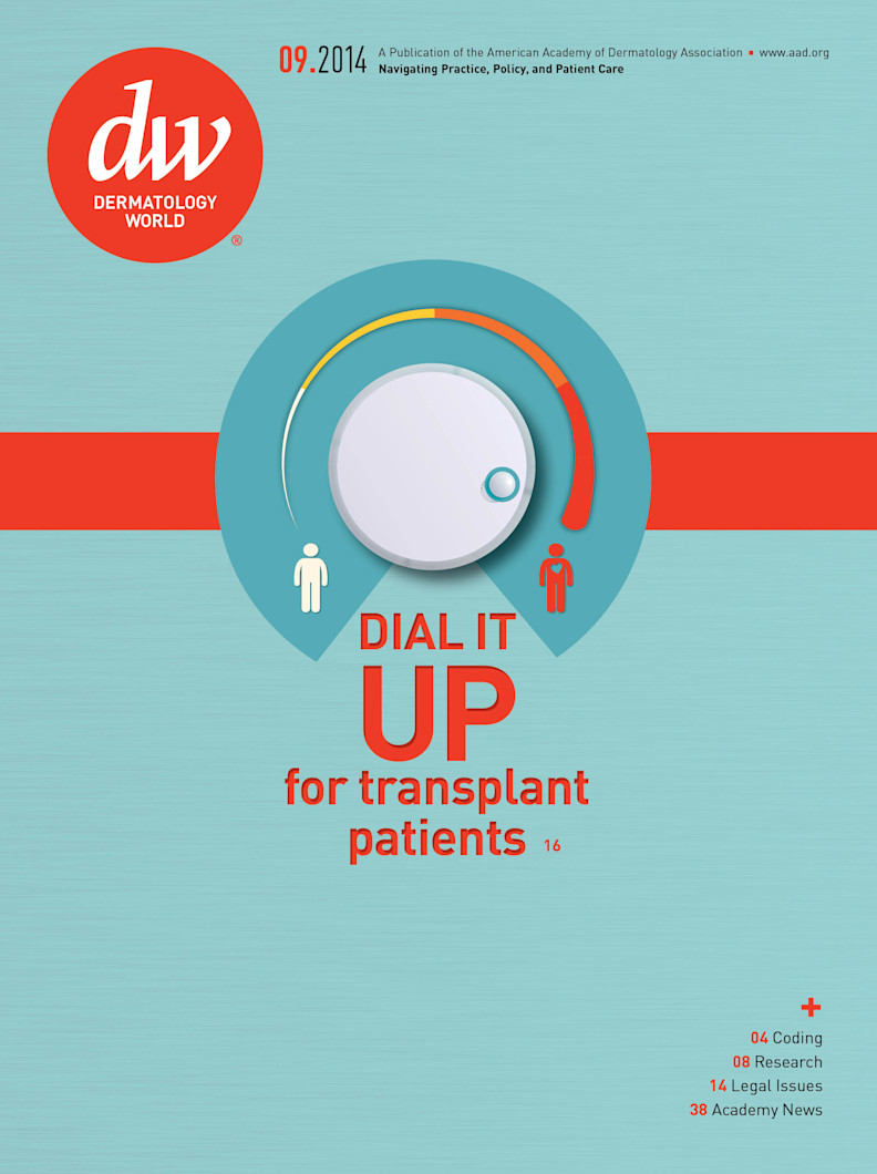 Dermatology World cover September 2014