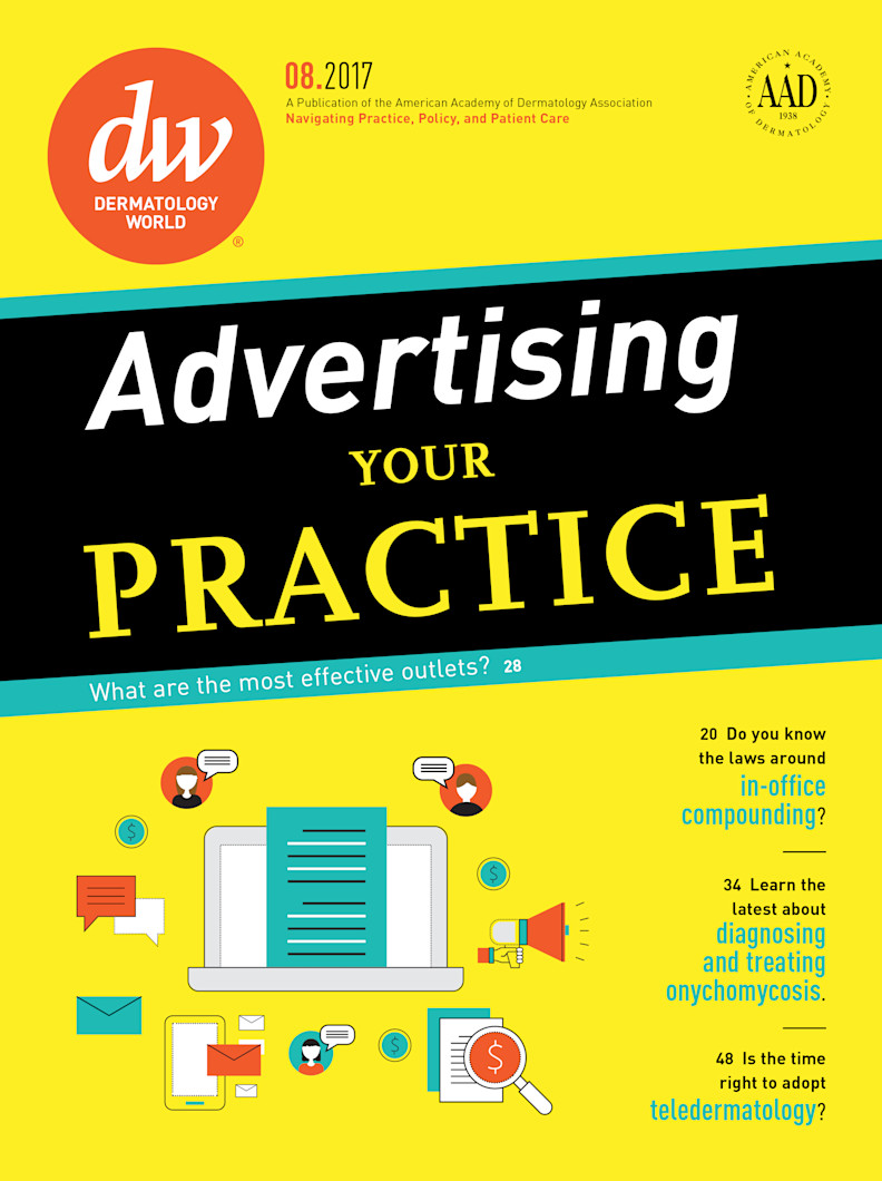 Dermatology World cover August 2017