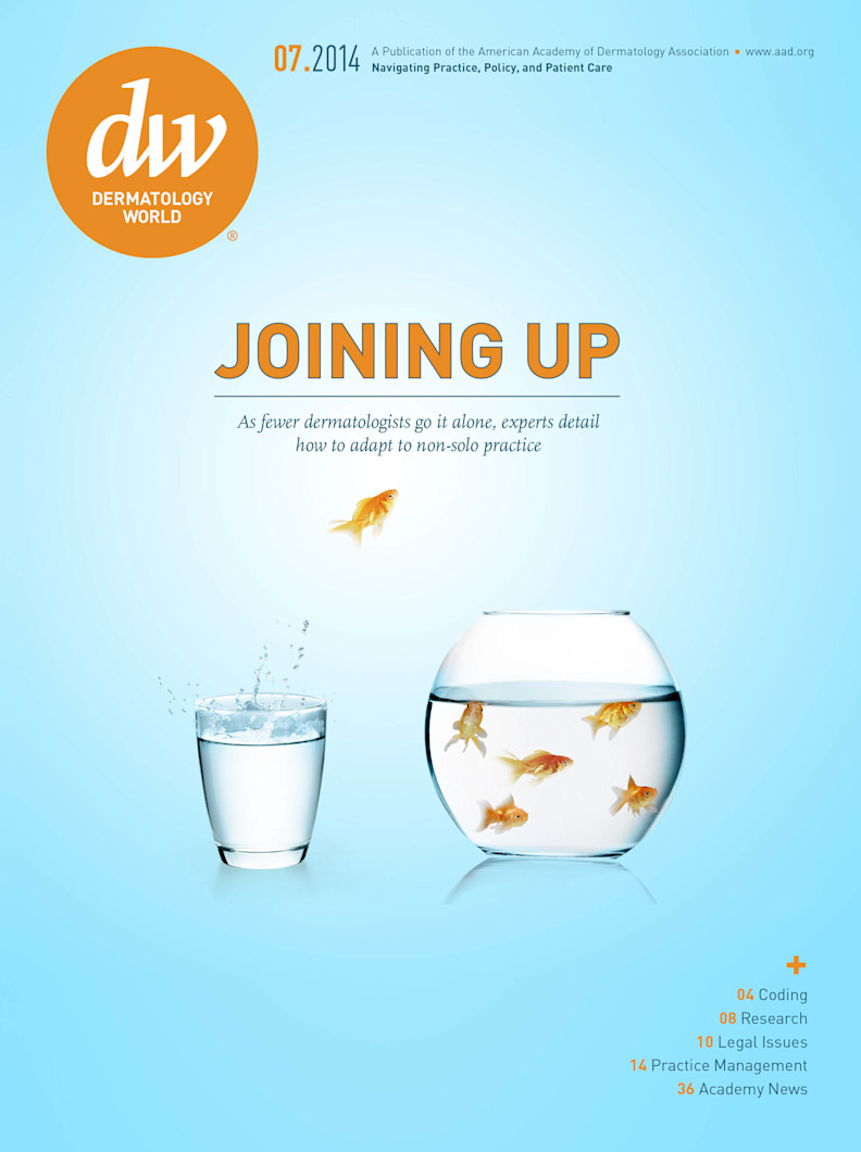 Dermatology World cover July 2014
