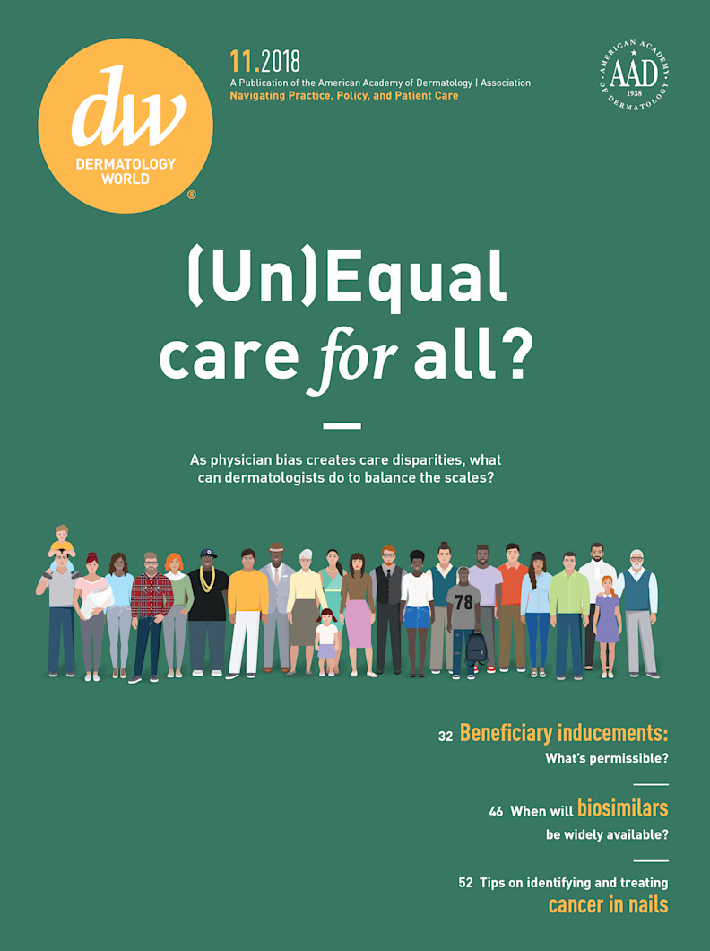 Dermatology World cover November 2018