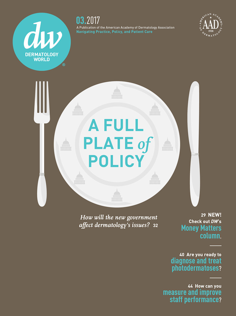 Dermatology World cover March 2017