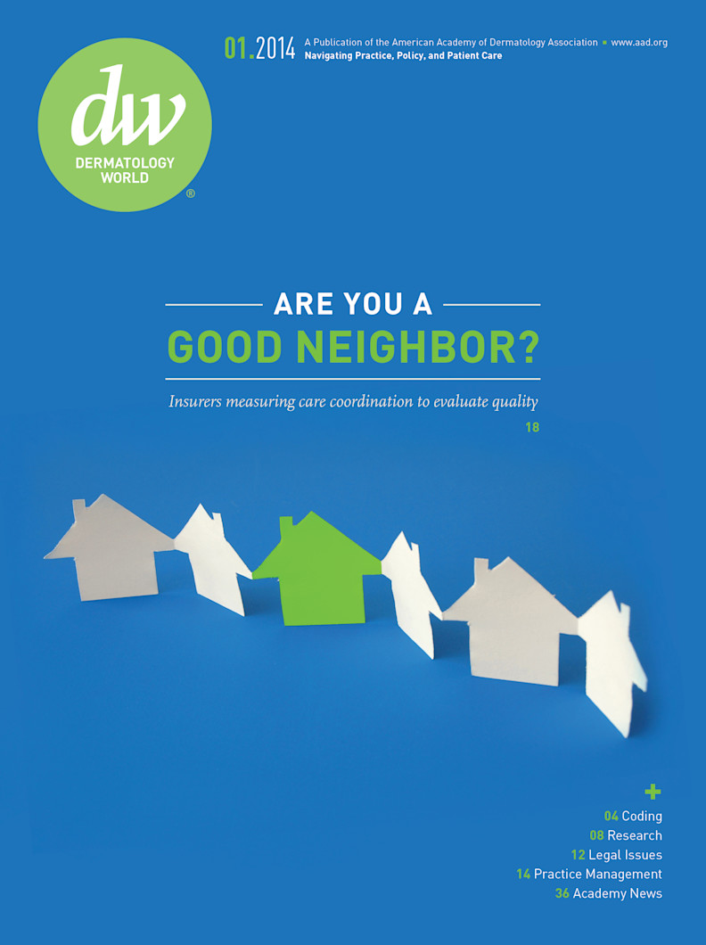 Dermatology World cover January 2014