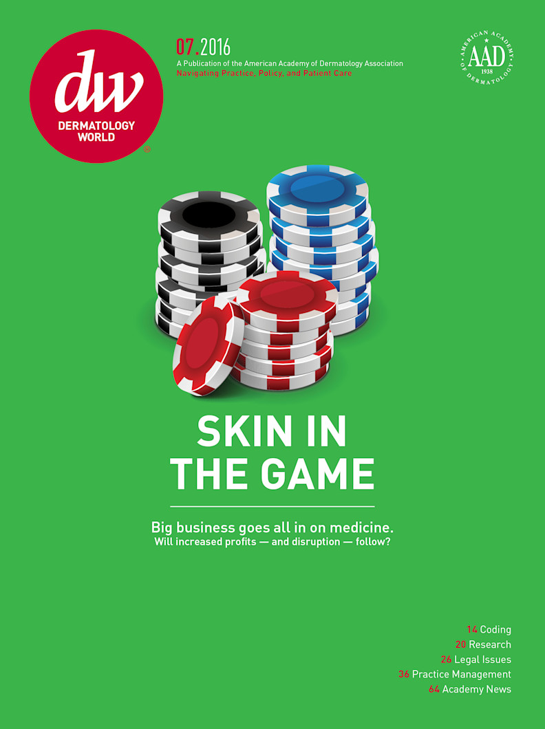 Dermatology World cover July 2016