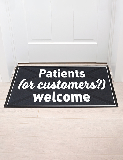 Dermatology World abstract illustration of door mat