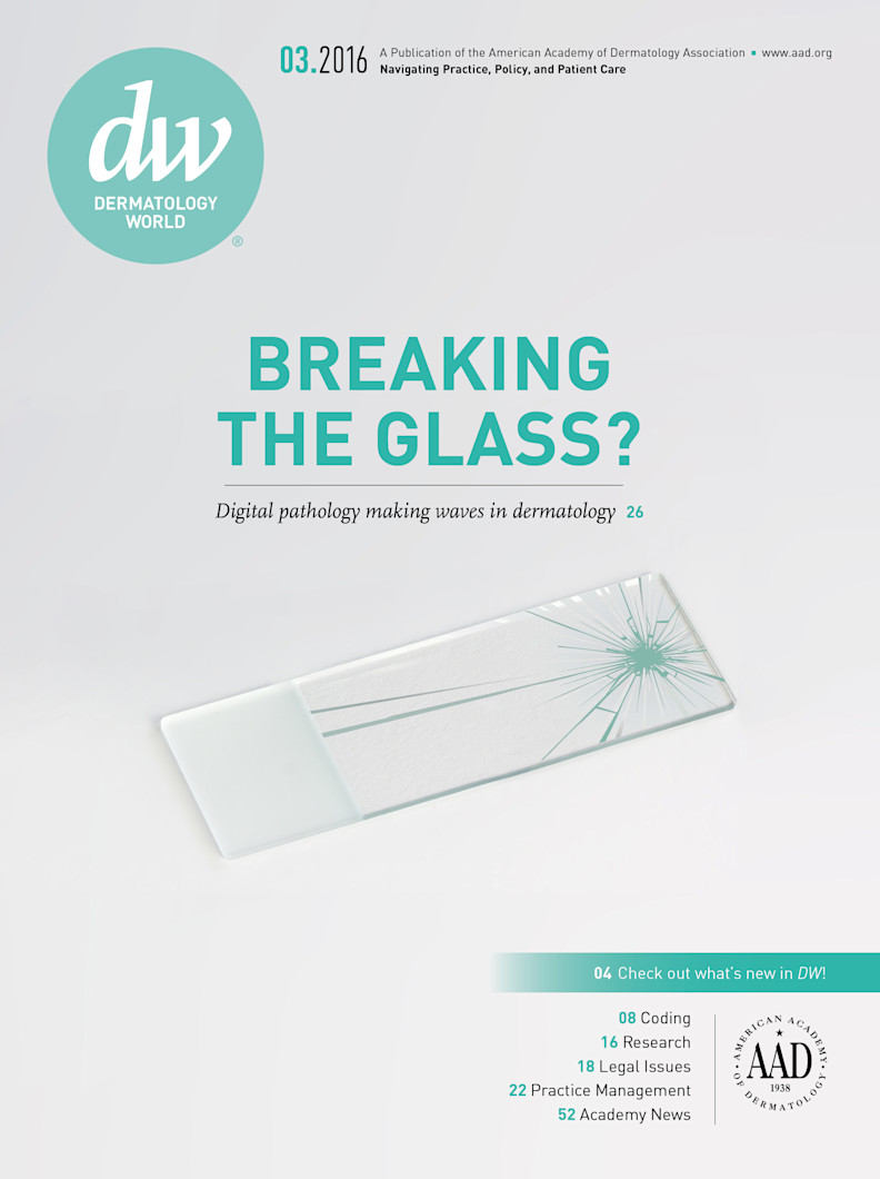Dermatology World cover March 2016