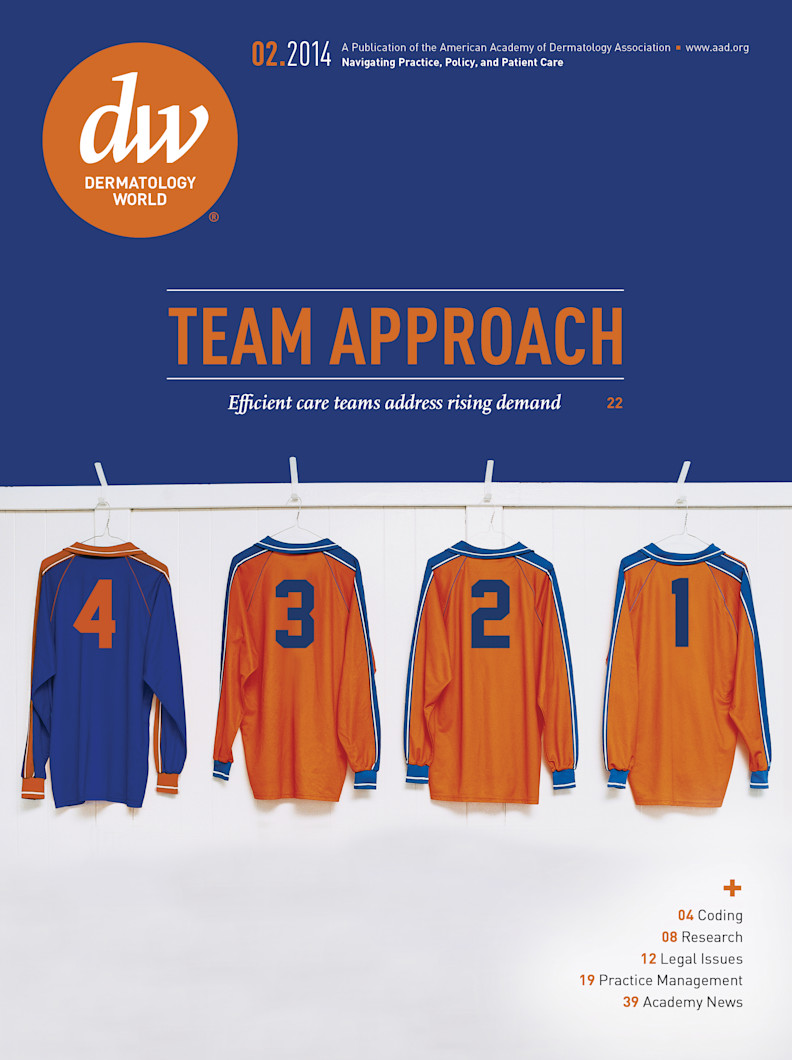 Dermatology World cover February 2014