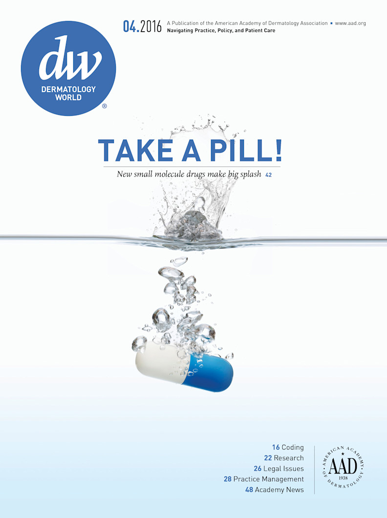 Dermatology World cover April 2016