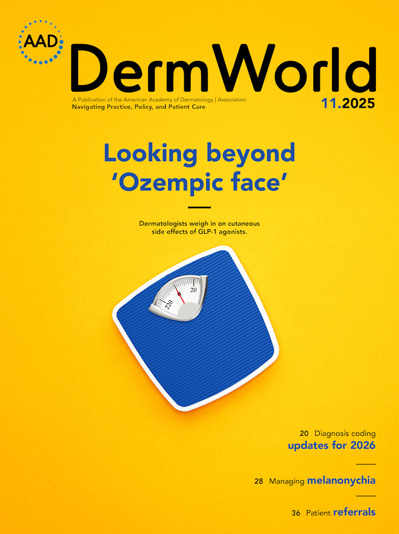 Image of DermWorld November 2025 cover
