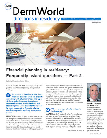 Directions in Residency Spring 2026 cover image