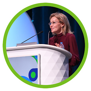 A featured speaker at an American Academy of Dermatology meeting. 