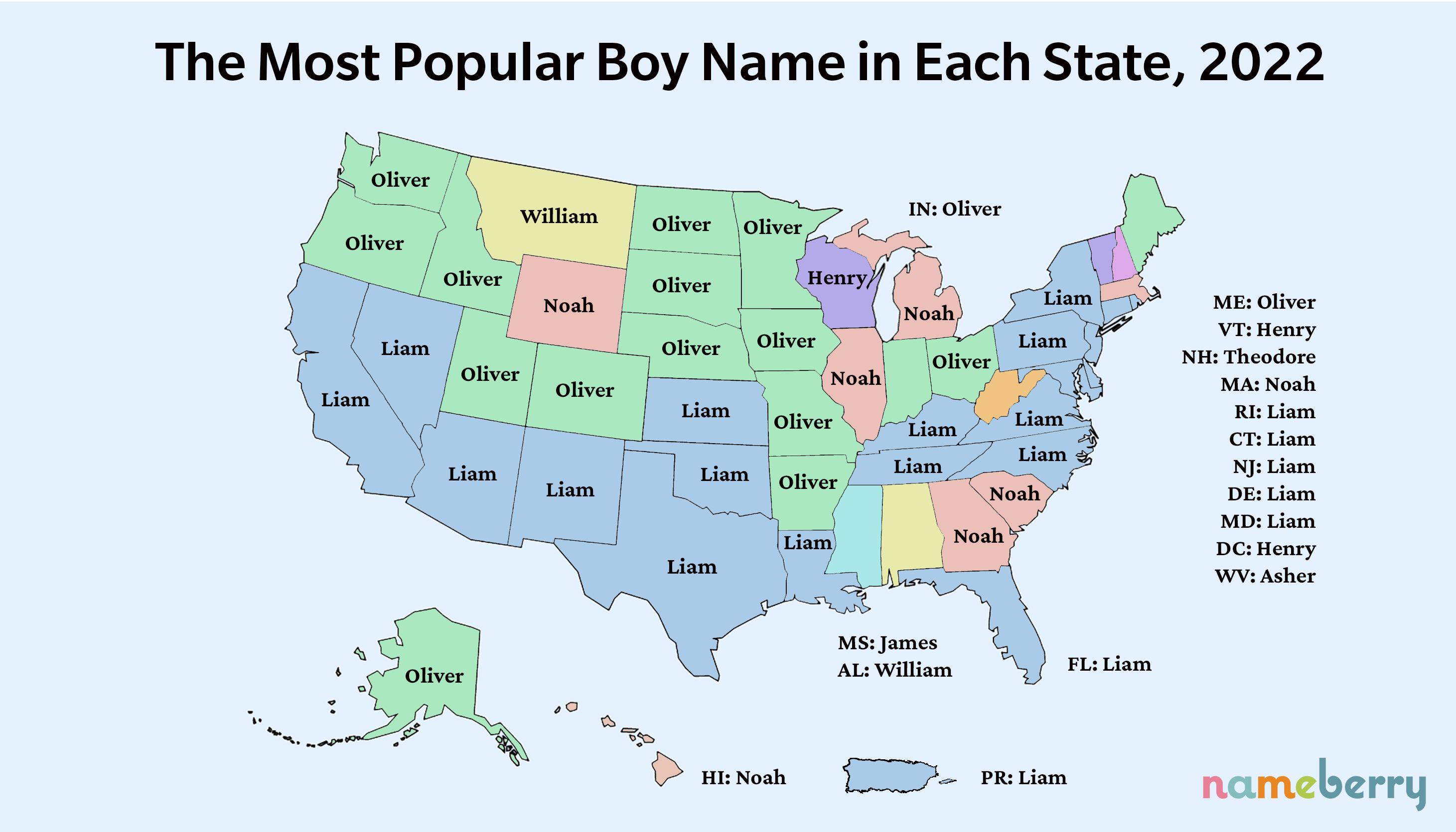 These are the 2022 top baby names in our state