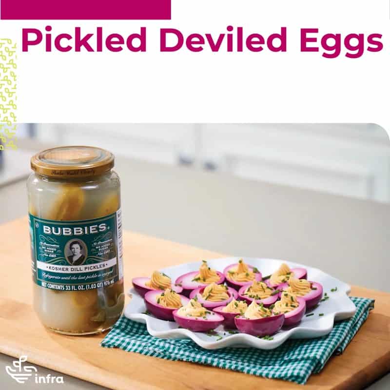 Purple Pickled Devilish Eggs