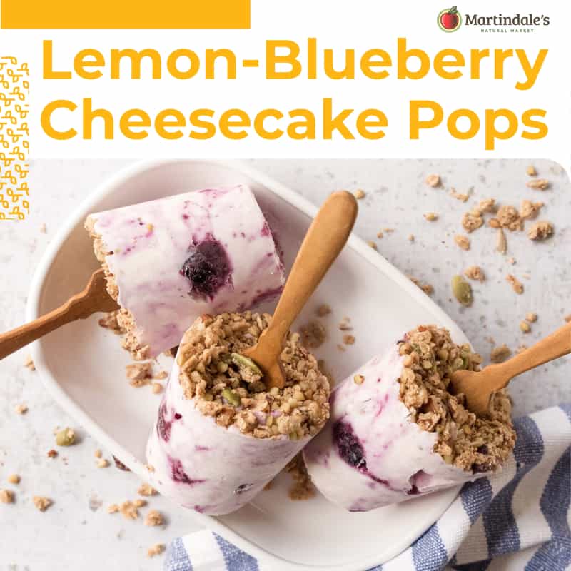 Lemon Blueberry Cheesecake Pops