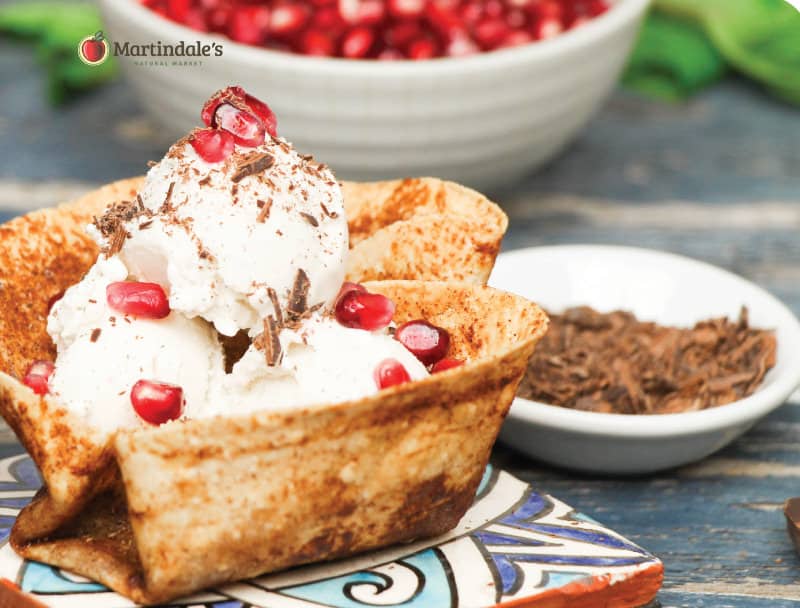 Tortilla Ice Cream Boats