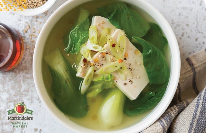 Vegan Miso Soup with Silken Tofu