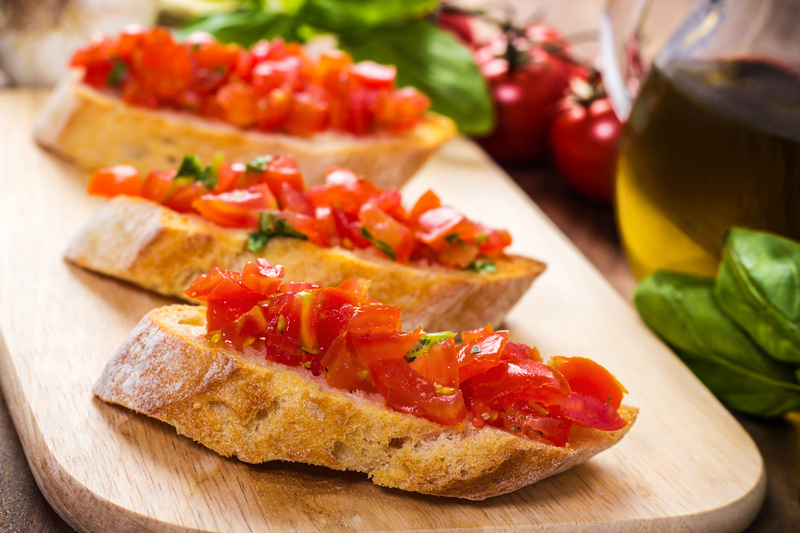 Bruschetta with Heirloom Tomatoes