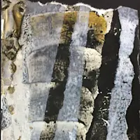 Überarbeitet mit Strukturpaste, 10x20 cm, 2016 Überarbeitet mit Strukturpaste, 10x20 cm, 2016