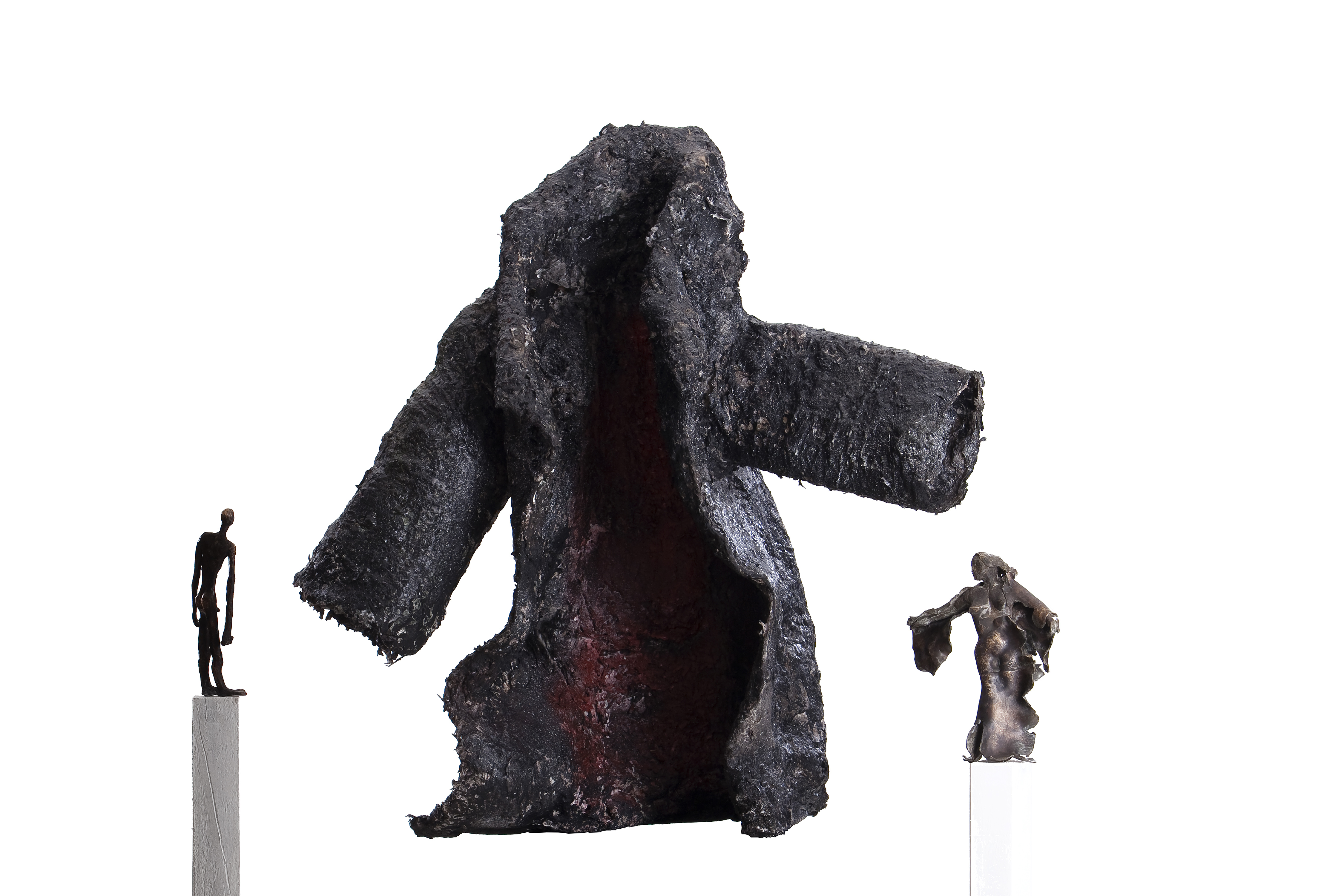 Bernau vorm Rathaus - Der Mantel "Willkommen"