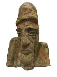 Wächter, 2019, 50x30 cm, Gips