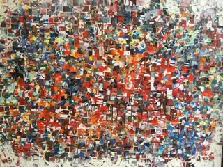 Neue Wege 3, 2019, 120x160 cm, Collage aus alten Bildern